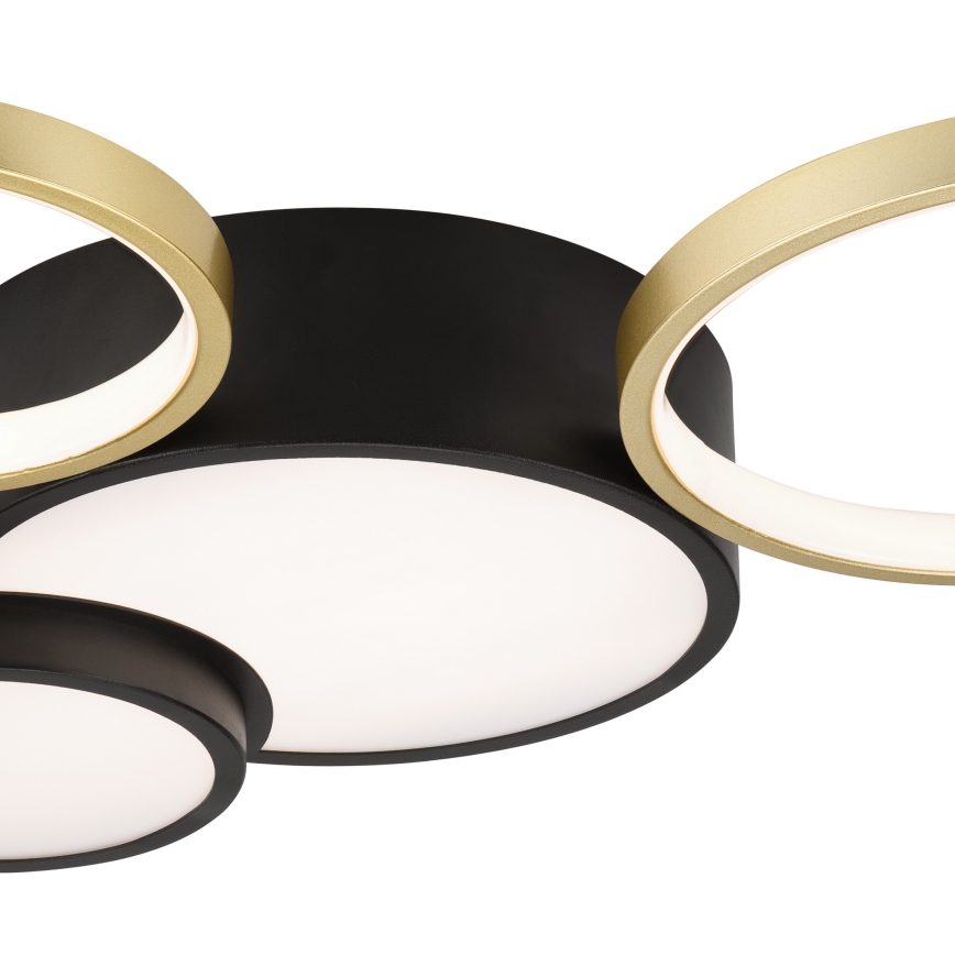 Plafón regulable ALIZEE LED/30W/230V 3000-6500K negro/dorado