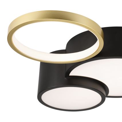 Plafón regulable ALIZEE LED/30W/230V 3000-6500K negro/dorado