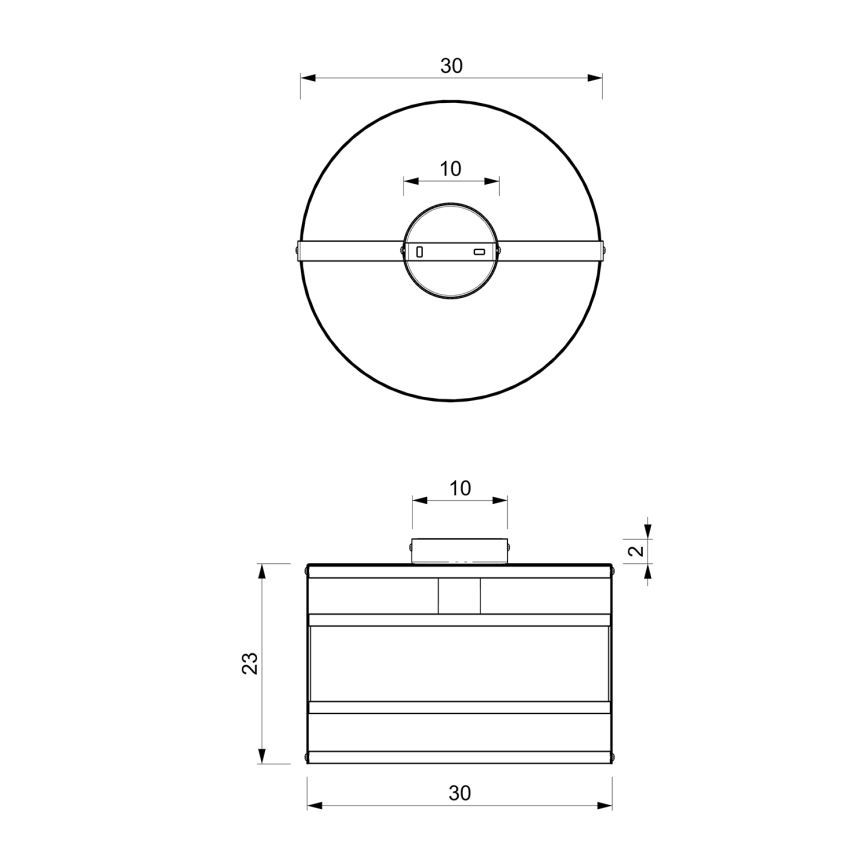 Plafón RIM 1xE27/60W/230V