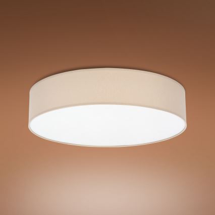 Plafón RONDO 4xE27/15W/230V diámetro 61 cm beige