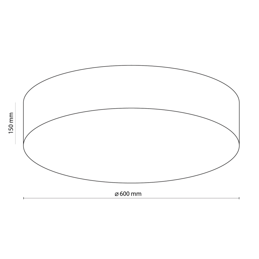 Plafón RONDO 4xE27/15W/230V