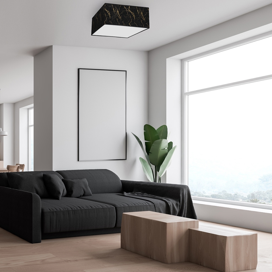 Plafón SENSO 2xE27/60W/230V negro