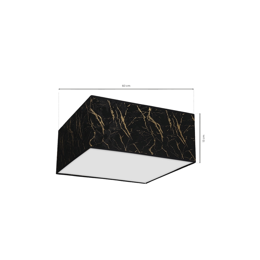 Plafón SENSO 2xE27/60W/230V negro