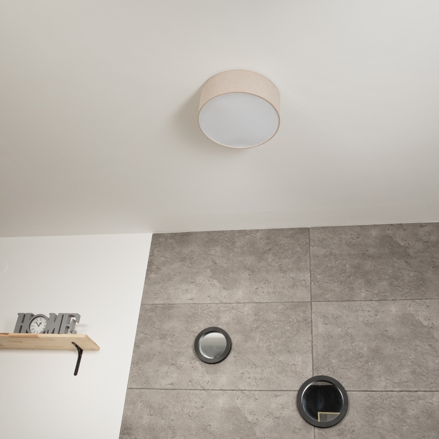 Plafón SIRJA 1xE27/60W/230V diá. 35 cm beige