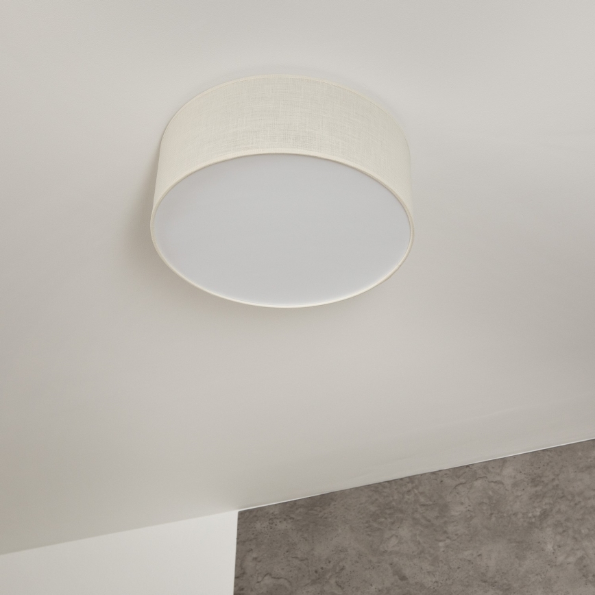 Plafón SIRJA 1xE27/60W/230V diá. 35 cm color crema