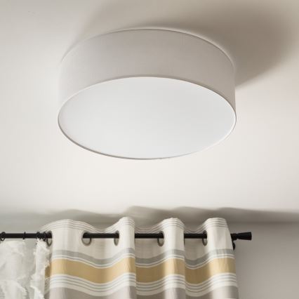 Plafón SIRJA 2xE27/60W/230V diámetro 45 cm blanco
