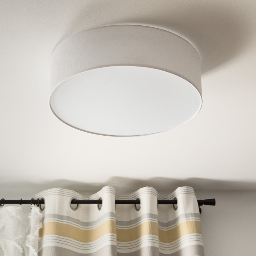 Plafón SIRJA 2xE27/60W/230V diámetro 45 cm blanco