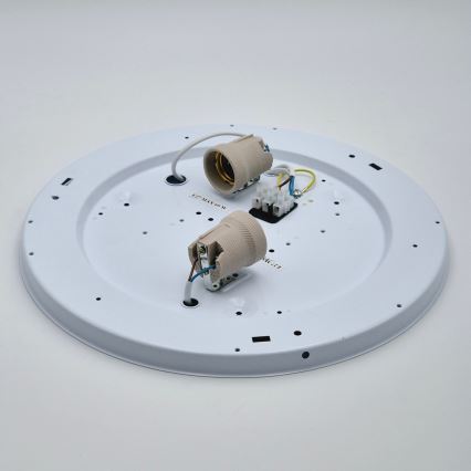 Plafón SIRJA 2xE27/60W/230V diámetro 45 cm blanco