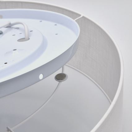 Plafón SIRJA 2xE27/60W/230V diámetro 45 cm blanco