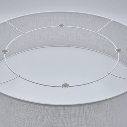 Plafón SIRJA 2xE27/60W/230V diámetro 45 cm blanco