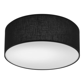 Plafón SIRJA DOUBLE 2xE27/15W/230V diá. 35 cm negro