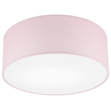 Plafón SIRJA PASTEL 1xE27/60W/230V diá. 35 cm rosa