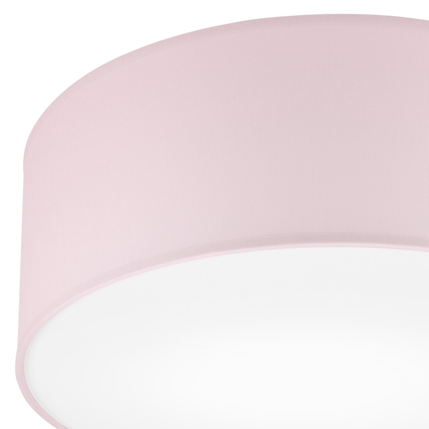 Plafón SIRJA PASTEL 1xE27/60W/230V diá. 35 cm rosa