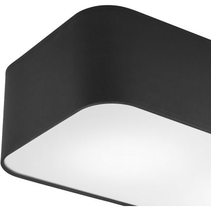 Plafón SIRJA SQUARE 2xE27/15W/230V negro