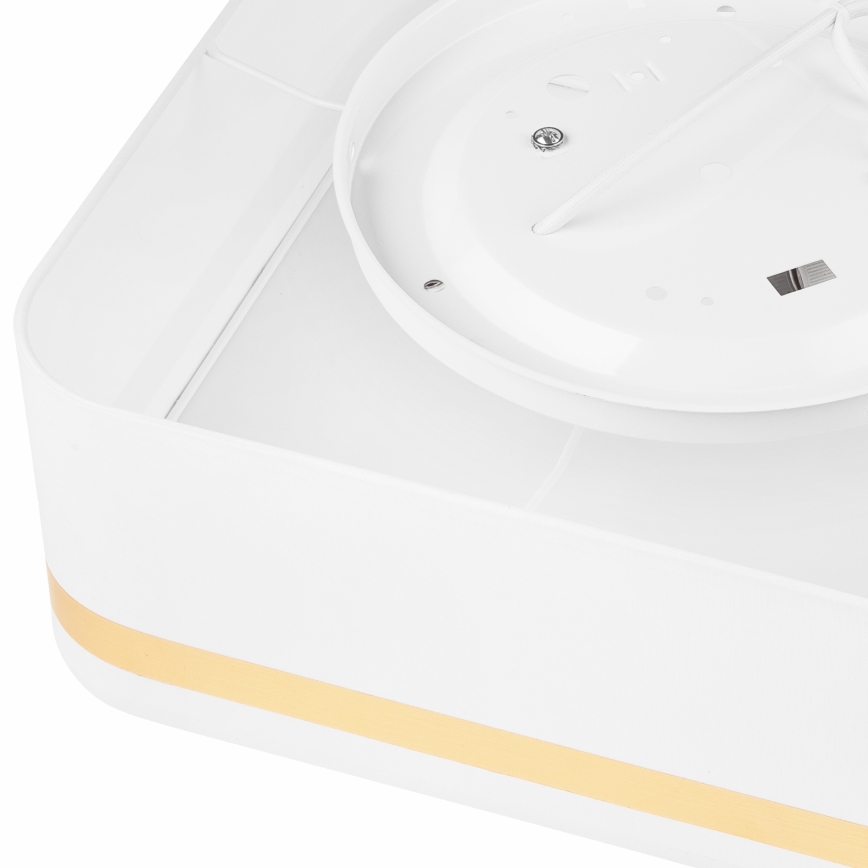Plafón SIRJA SQUARE 2xE27/60W/230V 35x35 cm blanco