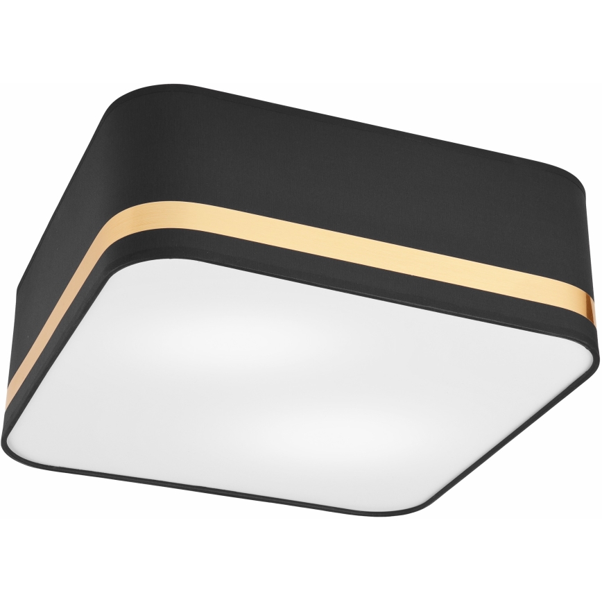 Plafón SIRJA SQUARE 2xE27/60W/230V 35x35 cm negro