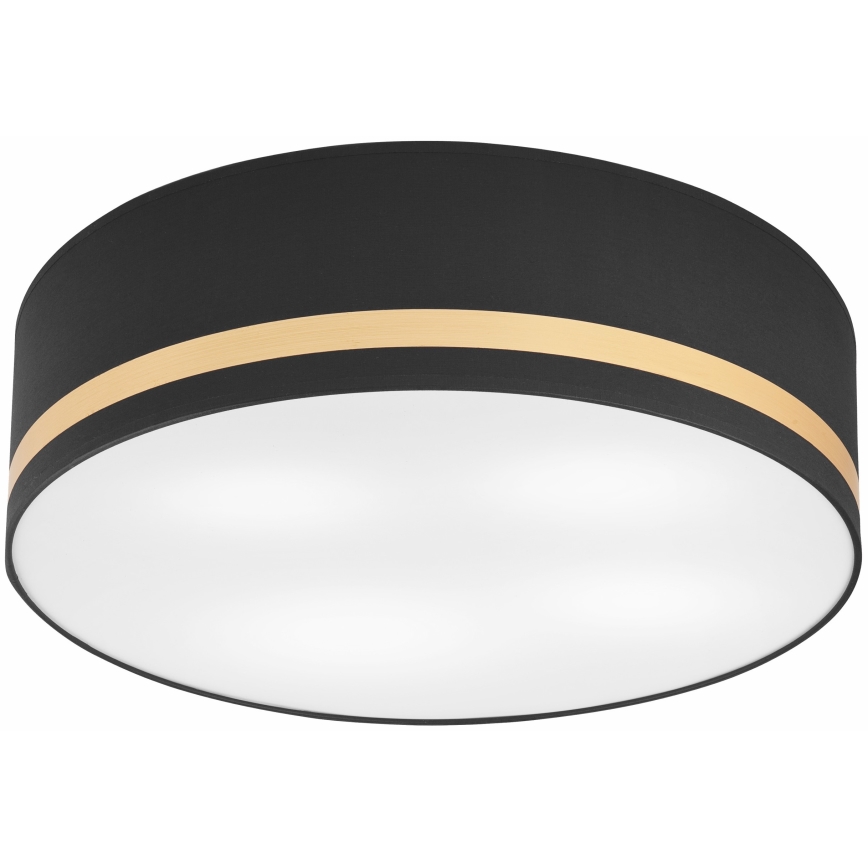 Plafón SIRJA STRIPE 4xE27/15W/230V diá. 45 cm negro