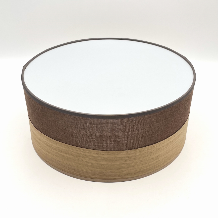 Plafón SIRJA WOOD 1xE27/15W/230V diá. 35 cm marrón/roble
