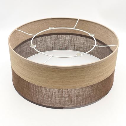 Plafón SIRJA WOOD 1xE27/15W/230V diá. 35 cm marrón/roble