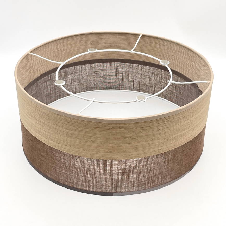 Plafón SIRJA WOOD 1xE27/15W/230V diá. 35 cm marrón/roble