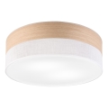 Plafón SIRJA WOOD 2xE27/15W/230V diá. 45 cm blanco/roble