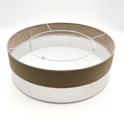 Plafón SIRJA WOOD 2xE27/15W/230V diá. 45 cm blanco/roble