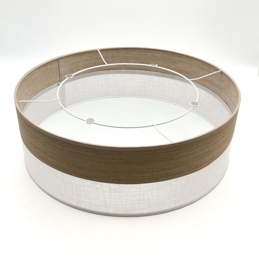 Plafón SIRJA WOOD 2xE27/15W/230V diá. 45 cm blanco/roble
