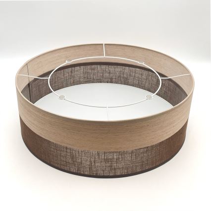 Plafón SIRJA WOOD 2xE27/15W/230V diá. 45 cm marrón/roble