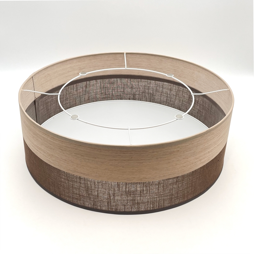 Plafón SIRJA WOOD 2xE27/15W/230V diá. 45 cm marrón/roble