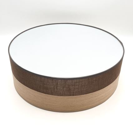 Plafón SIRJA WOOD 2xE27/15W/230V diá. 45 cm marrón/roble