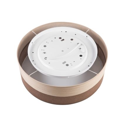 Plafón SIRJA WOOD 2xE27/15W/230V diá. 45 cm marrón/roble