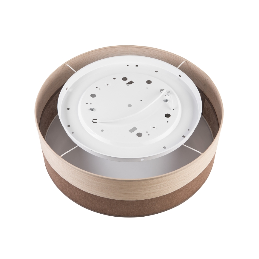 Plafón SIRJA WOOD 2xE27/15W/230V diá. 45 cm marrón/roble