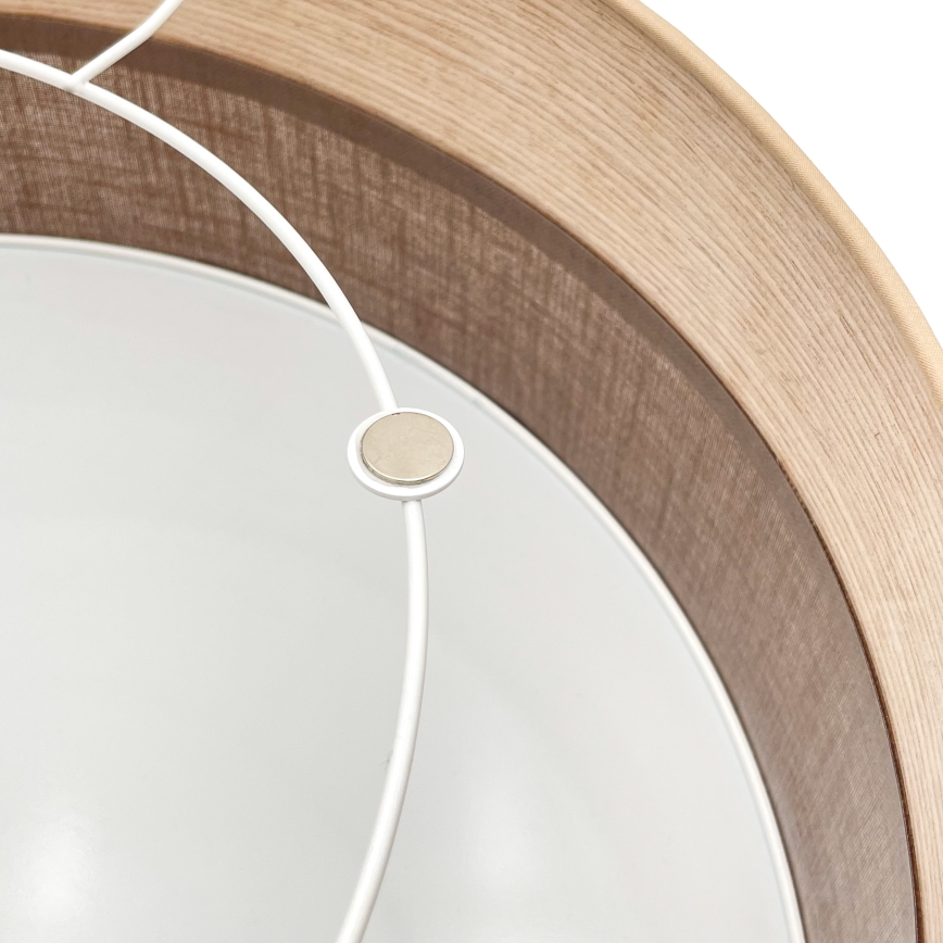 Plafón SIRJA WOOD 2xE27/15W/230V diá. 45 cm marrón/roble