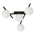 Plafón SMART 4xE14/10W/230V negro/blanco