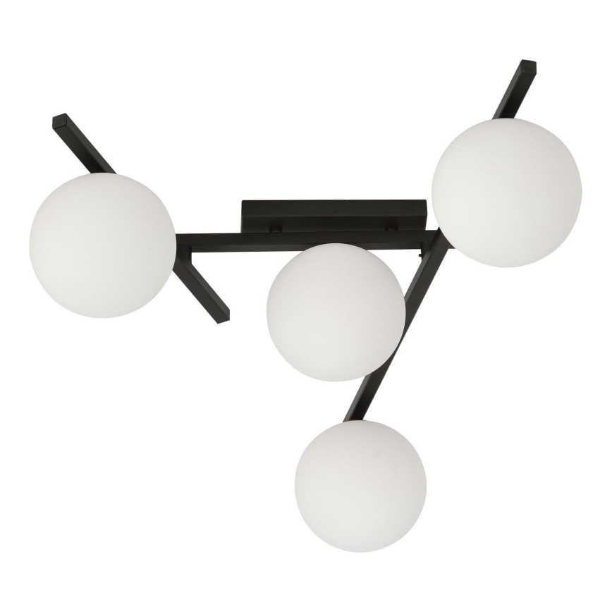 Plafón SMART 4xE14/10W/230V negro/blanco