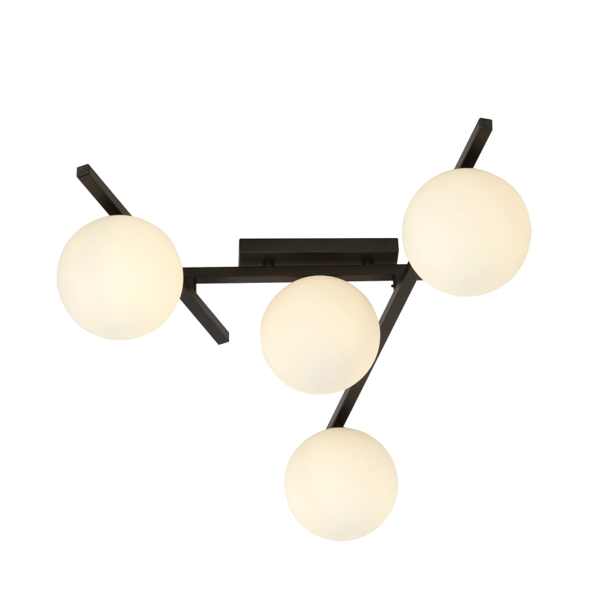 Plafón SMART 4xE14/10W/230V negro/blanco