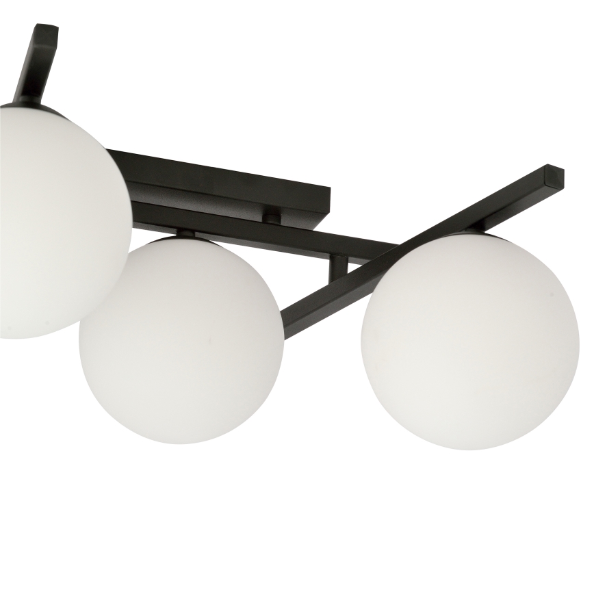 Plafón SMART 4xE14/10W/230V negro/blanco