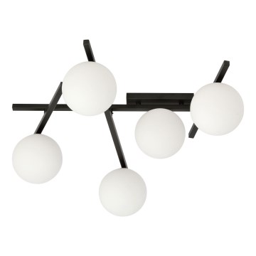Plafón SMART 5xE14/10W/230V negro/blanco
