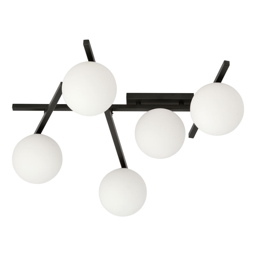 Plafón SMART 5xE14/10W/230V negro/blanco