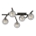 Plafón SMART 5xE14/10W/230V negro/gris