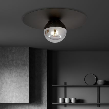 Plafón SOLAR 1xE14/10W/230V negro/gris