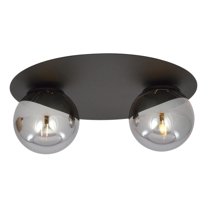 Plafón SOLAR 2xE14/10W/230V negro/gris