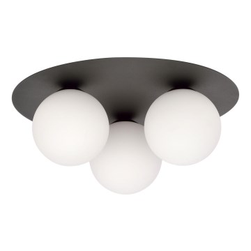 Plafón SOLAR 3xE14/10W/230V negro/blanco