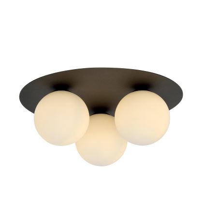 Plafón SOLAR 3xE14/10W/230V negro/blanco