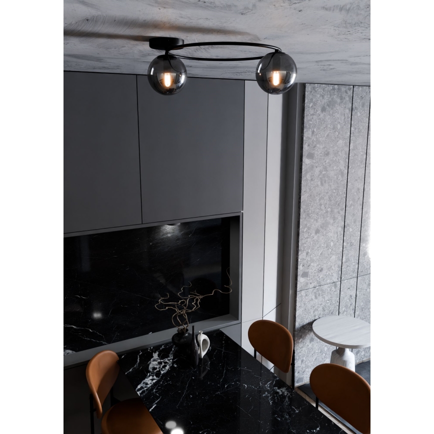 Plafón SOPRA 2xE14/10W/230V negro