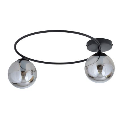 Plafón SOPRA 2xE14/10W/230V negro