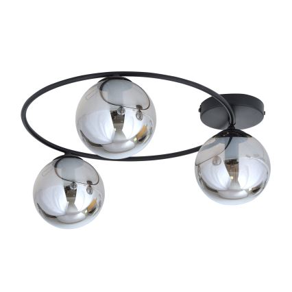 Plafón SOPRA 3xE14/10W/230V negro