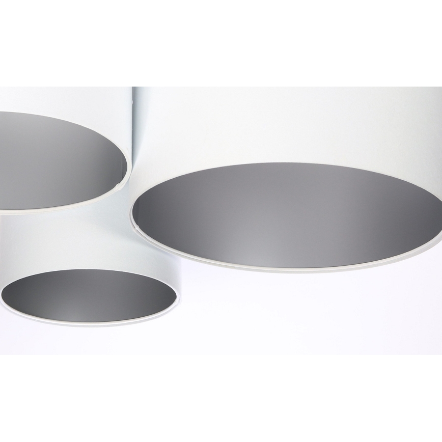 Plafón SPACE 3xE27/60W/230V blanco/plata