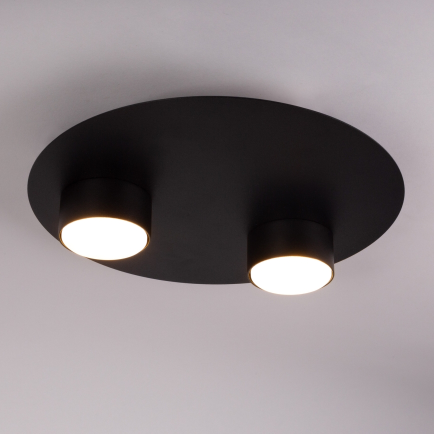 Plafón STAR 2xGX53/12W/230V negro
