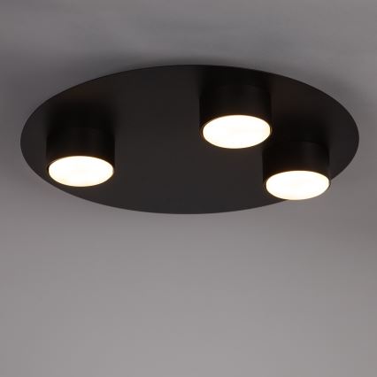 Plafón STAR 3xGX53/12W/230V negro